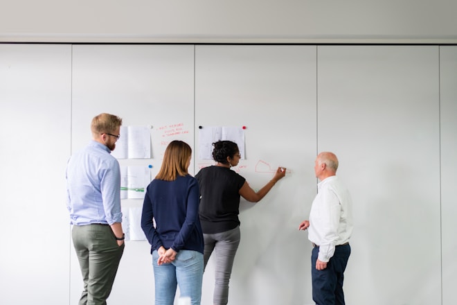 Working through an idea on the studio wall